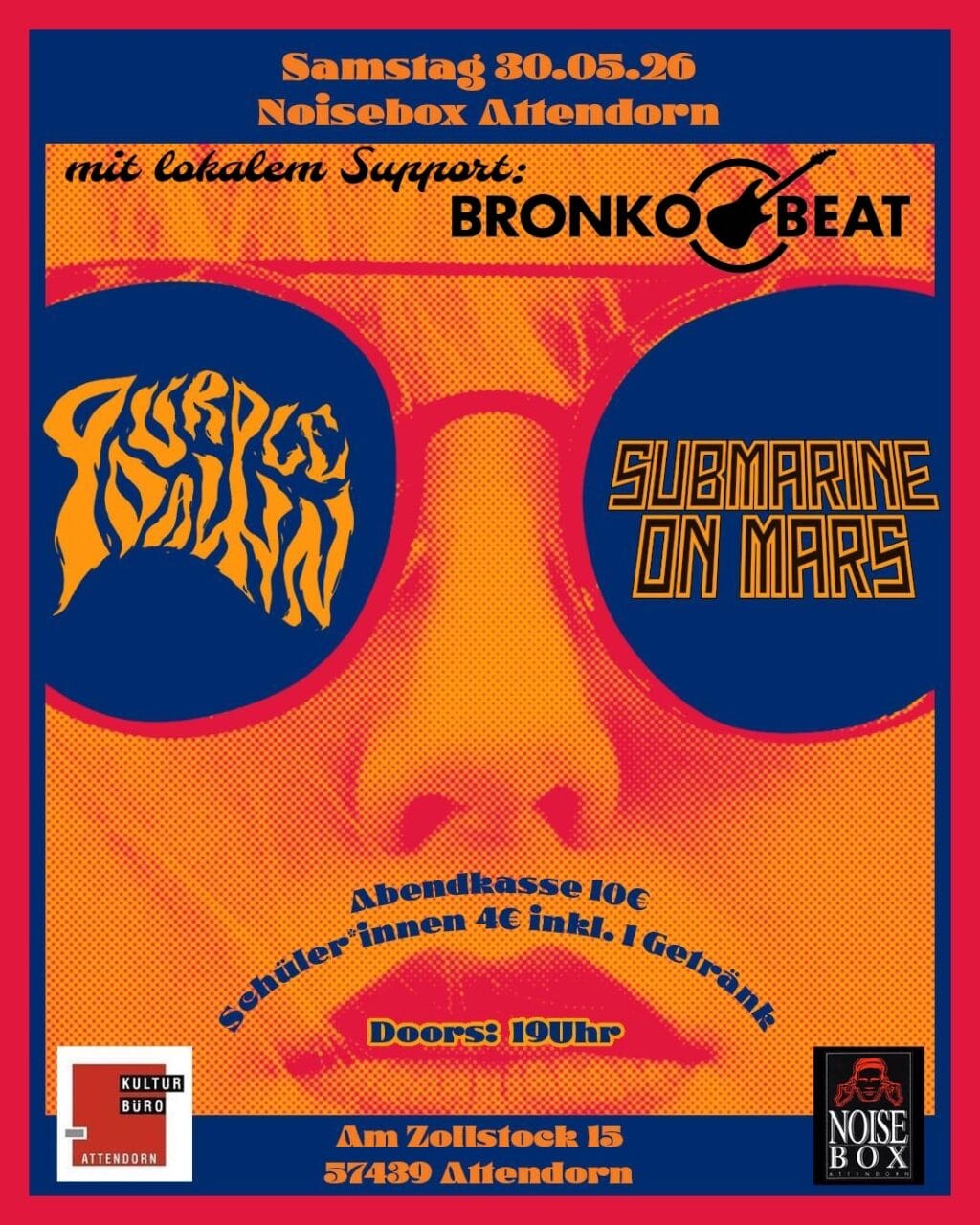 Submarine On Mars + PURPLE DAWN + Bronkobeat in der NoiseBox in Attendorn