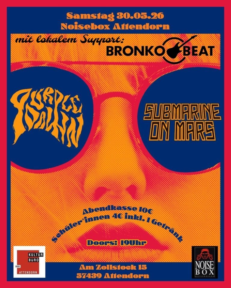 Submarine On Mars + PURPLE DAWN + Bronkobeat in der NoiseBox in Attendorn