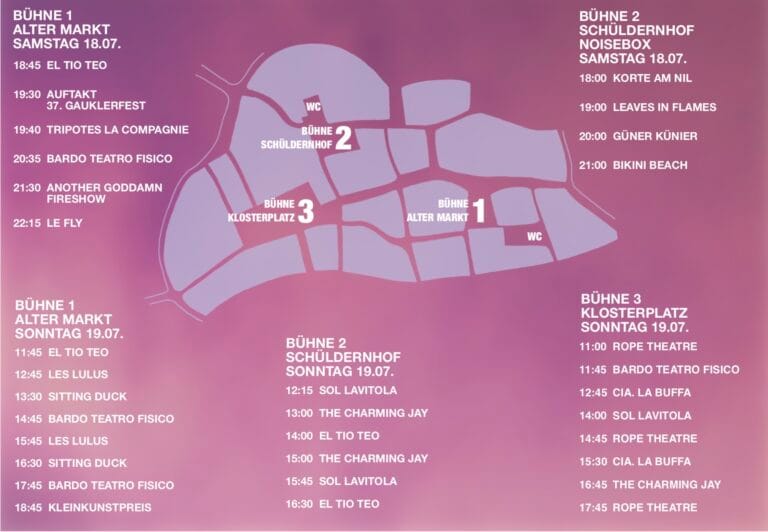 GAUKLERFEST ATTENDORN - TIMETABLE
